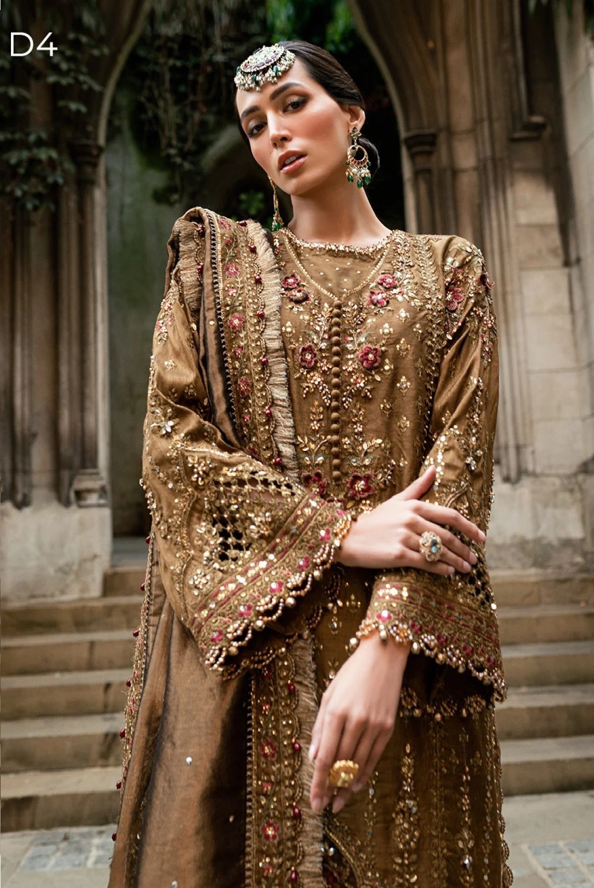 Maria.B Luxury Lava Silk Embroidered 3 Piece Unstitched