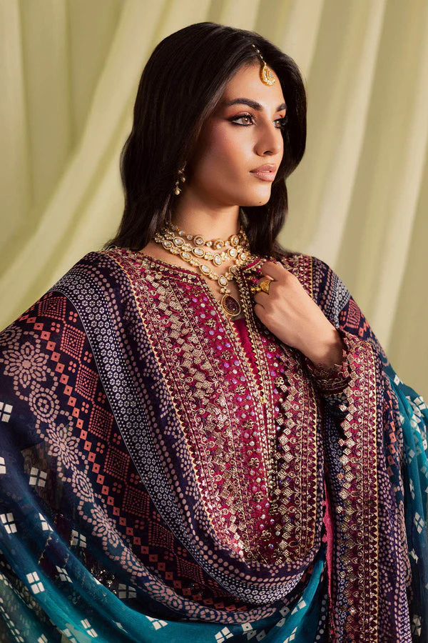 Nureh Luxury Lawn Embroidered 3 Pc Unstitched Collection JUGNI