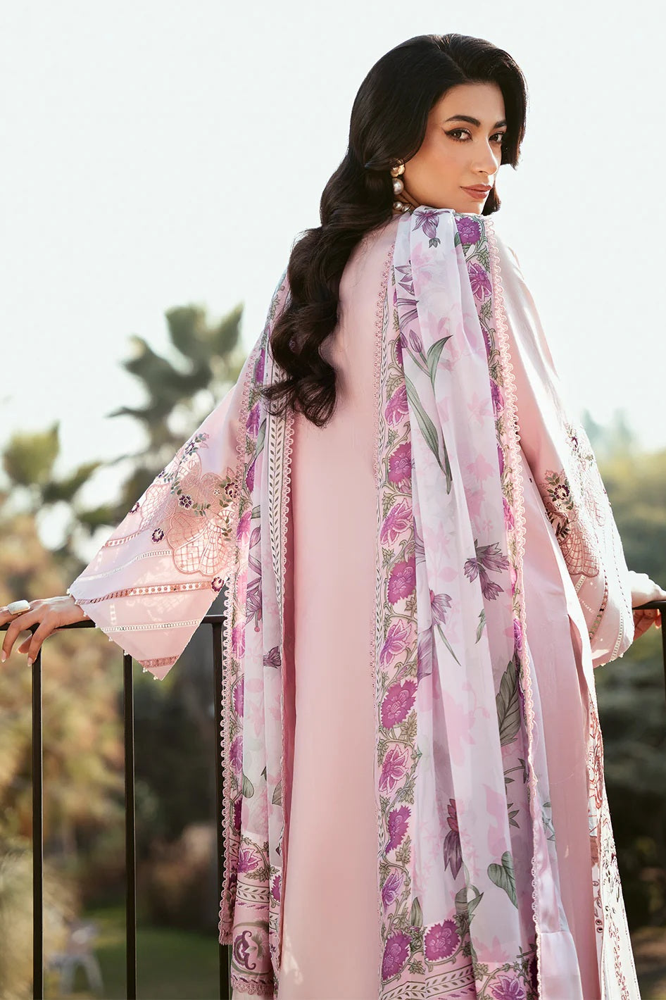 Bin Ilyas - Luxury Lawn Embroidered 3 Piece