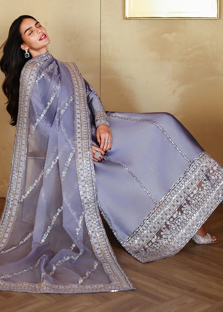 Mushq Aysel Luxury Silk Embroidered 3Pc Unstitched Suit