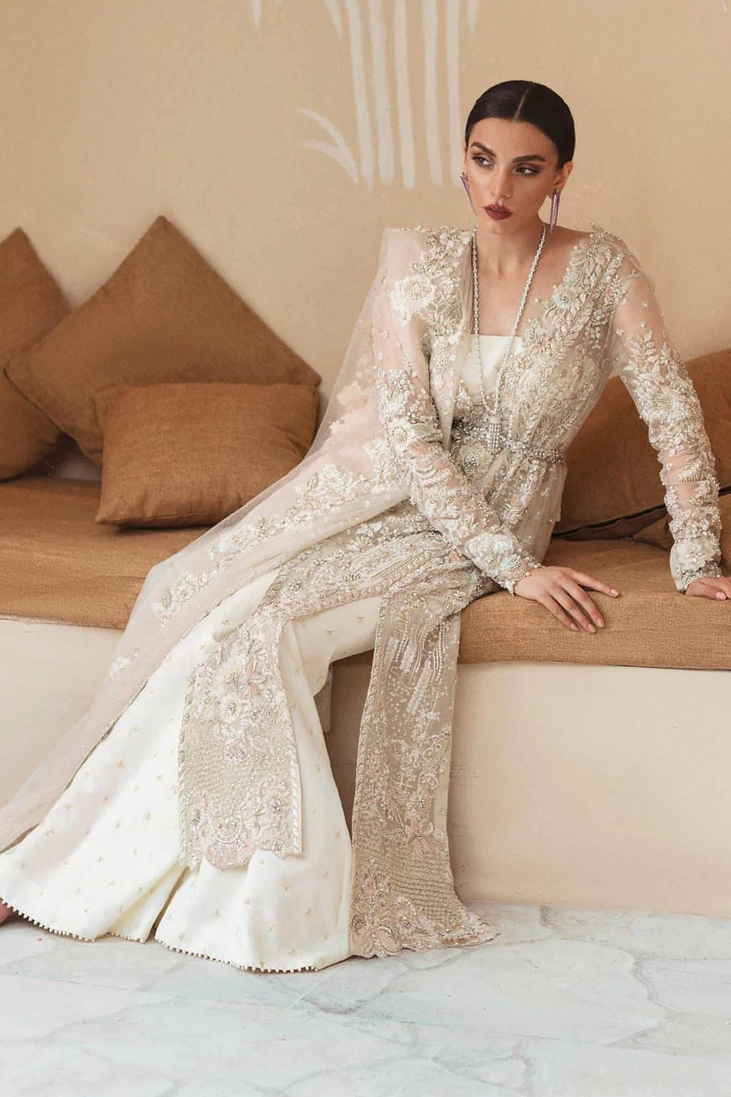 Soraya Luxury Organza Embroidered Unstitched 3PC Suit - Anya