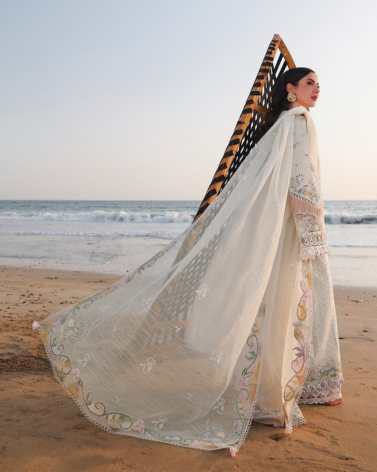 Qalamkar Luxury Lawn Embroidered 3 Piece Unstitched ILARA