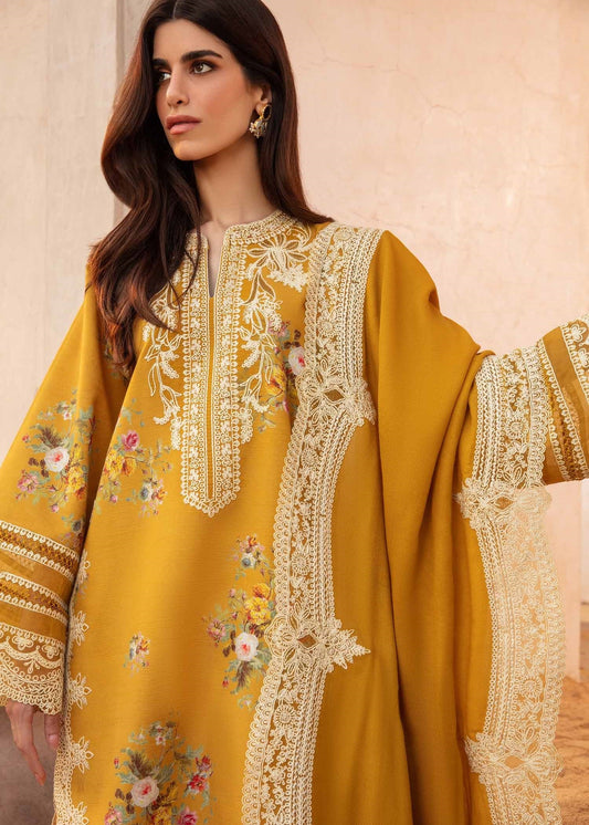 Crimson Luxury Lawn Embroidered Unstitched Suits Marori Tales - CRWP