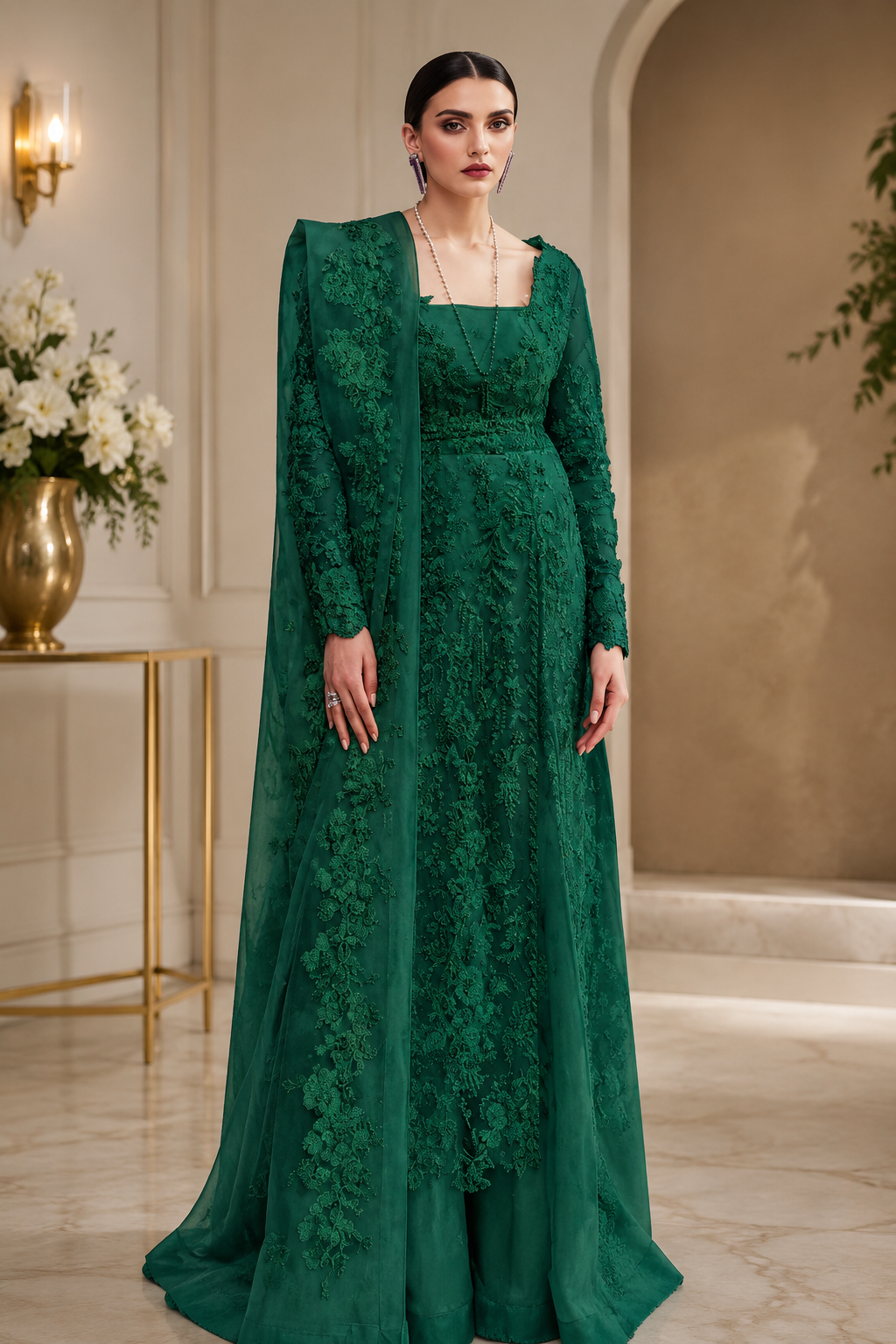 Soraya Luxury Organza Embroidered Unstitched 3PC Suit