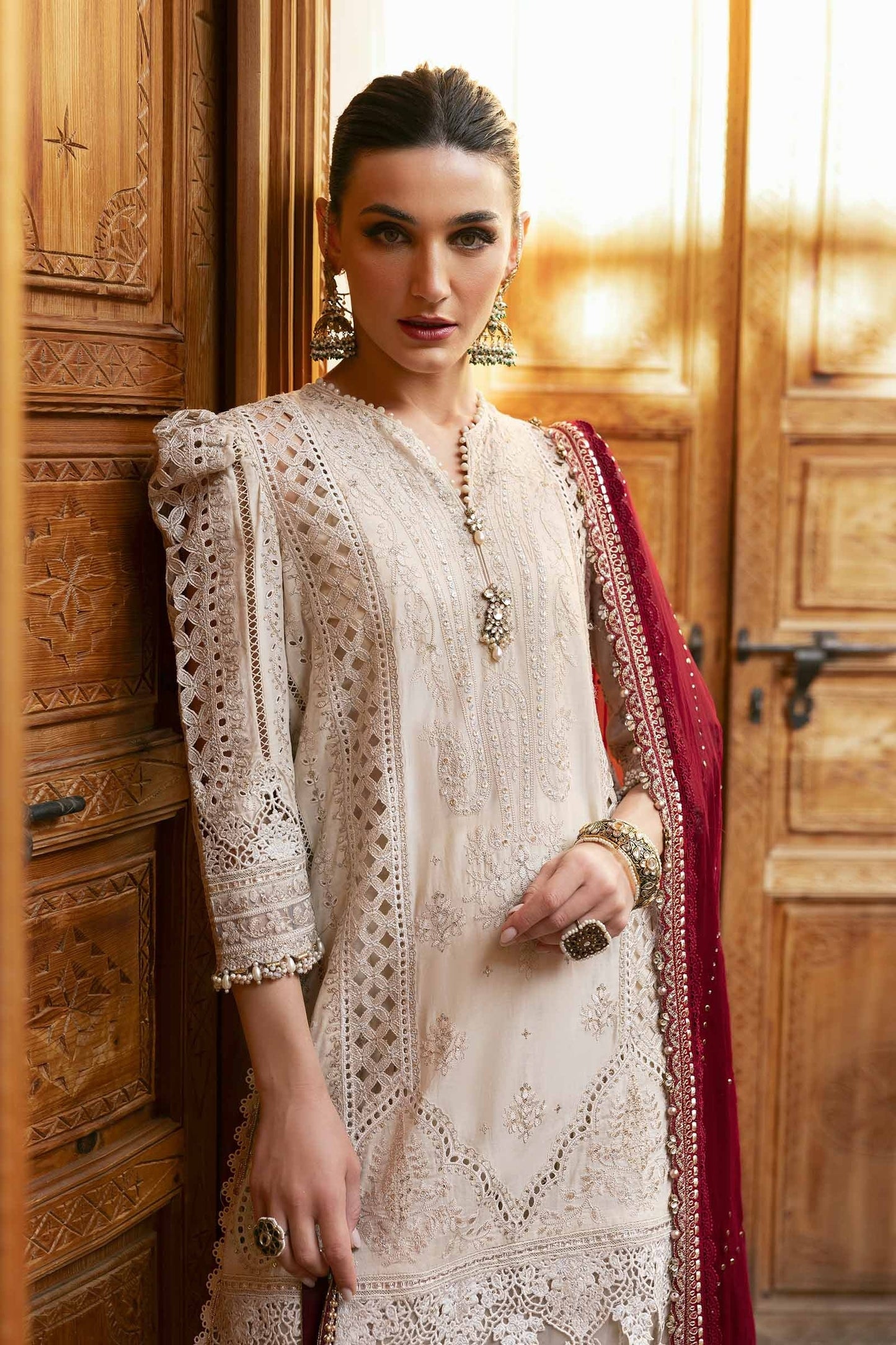 Maria.B - Luxury Lawn Embroidered 3 Piece Unstitched - D