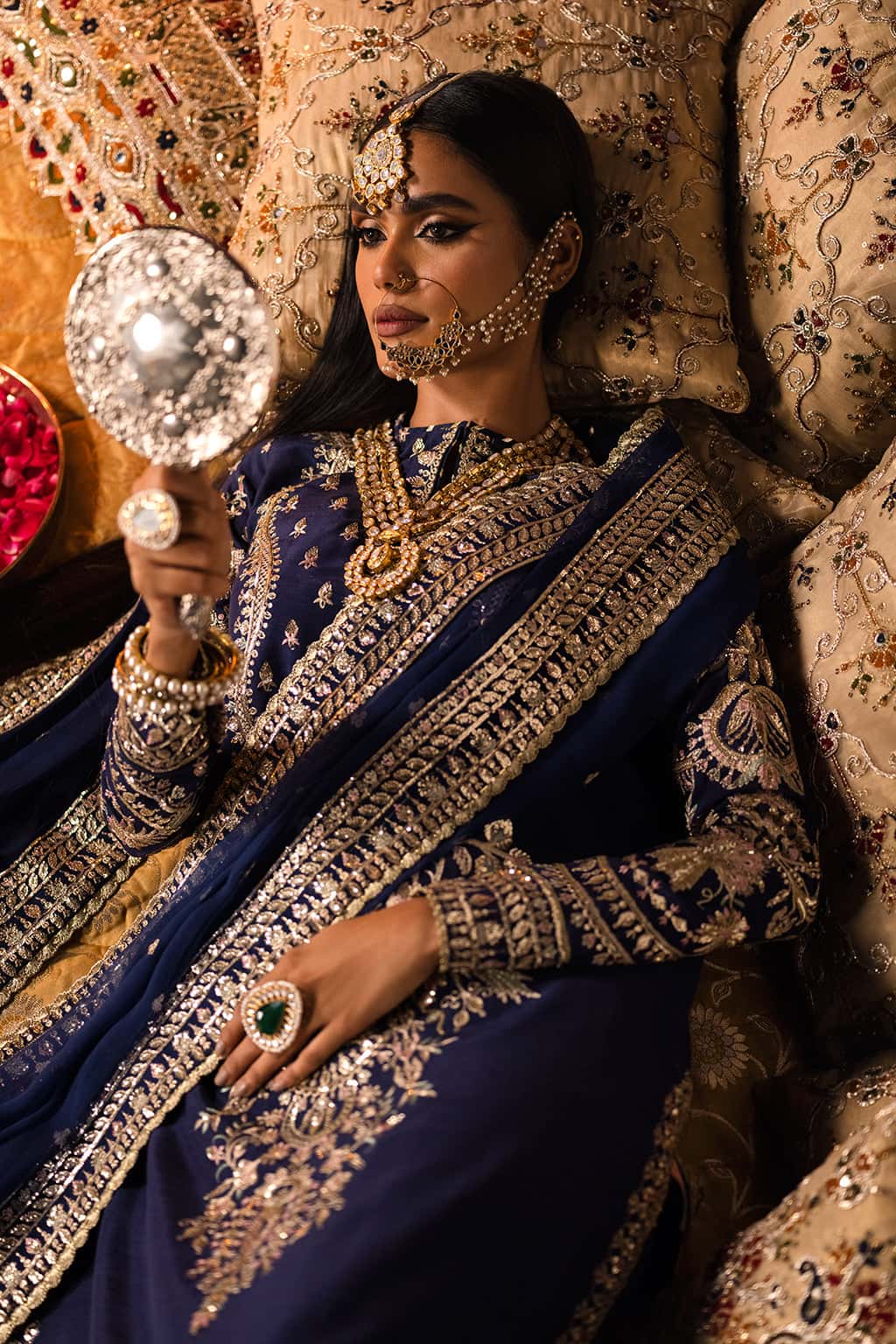 Afrozeh Divani Unstitched Embroidered Velvet 3 Pieces Suit AS - V1 - 01 MAYA