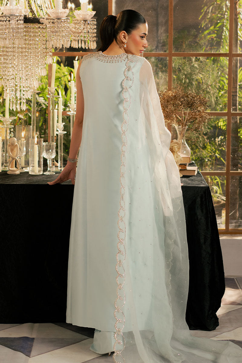 KHAKAA Luxury Raw Silk Hand Embllishment Collection 03 ICELIS