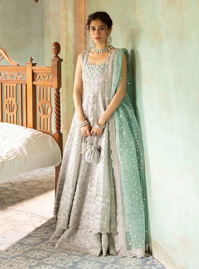 Zainab Chottani Net Embroidered 3 Piece Unstitched Shahnoor