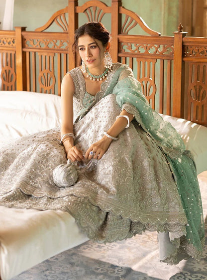 Zainab Chottani Net Embroidered 3 Piece Unstitched Shahnoor