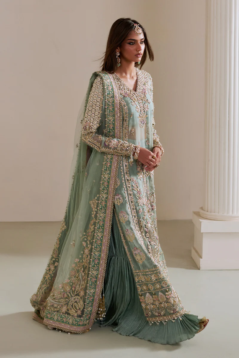 Saad Bin Shahzad Luxury Hand Emblishment Organza Embroidered Collection