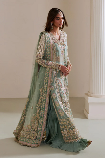 Saad Bin Shahzad Luxury Hand Emblishment Organza Embroidered Collection