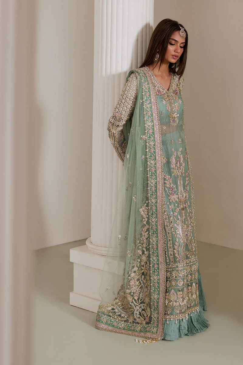 Saad Bin Shahzad Luxury Hand Emblishment Organza Embroidered Collection