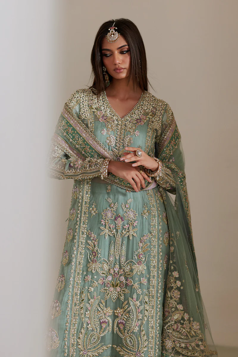 Saad Bin Shahzad Luxury Hand Emblishment Organza Embroidered Collection