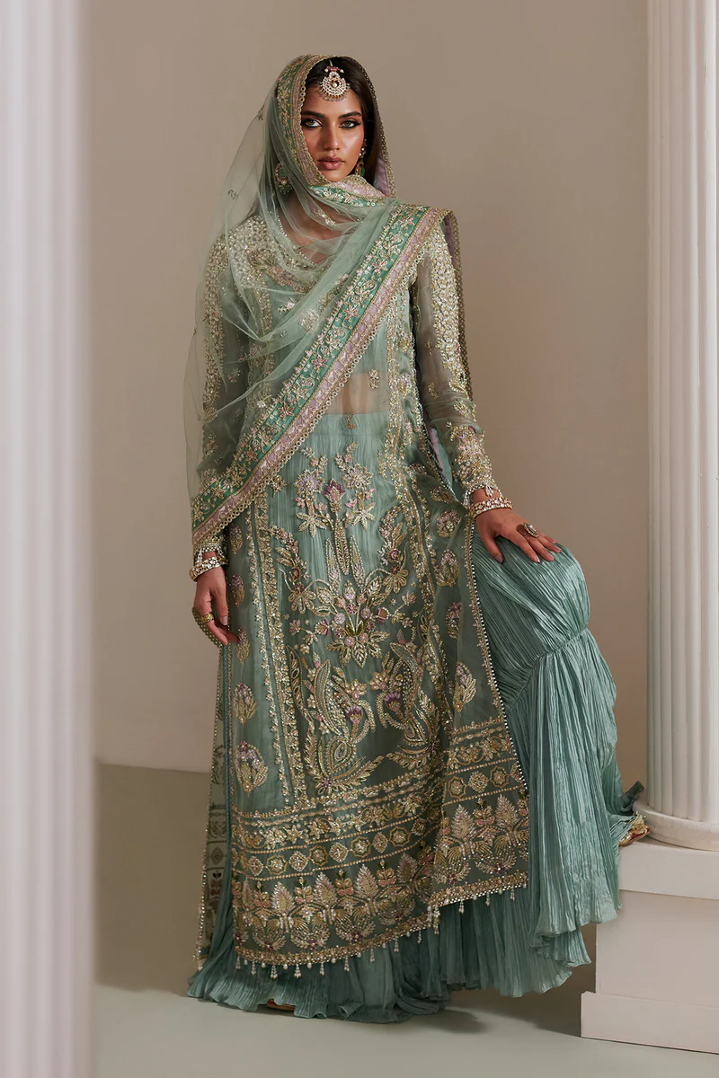 Saad Bin Shahzad Luxury Hand Emblishment Organza Embroidered Collection