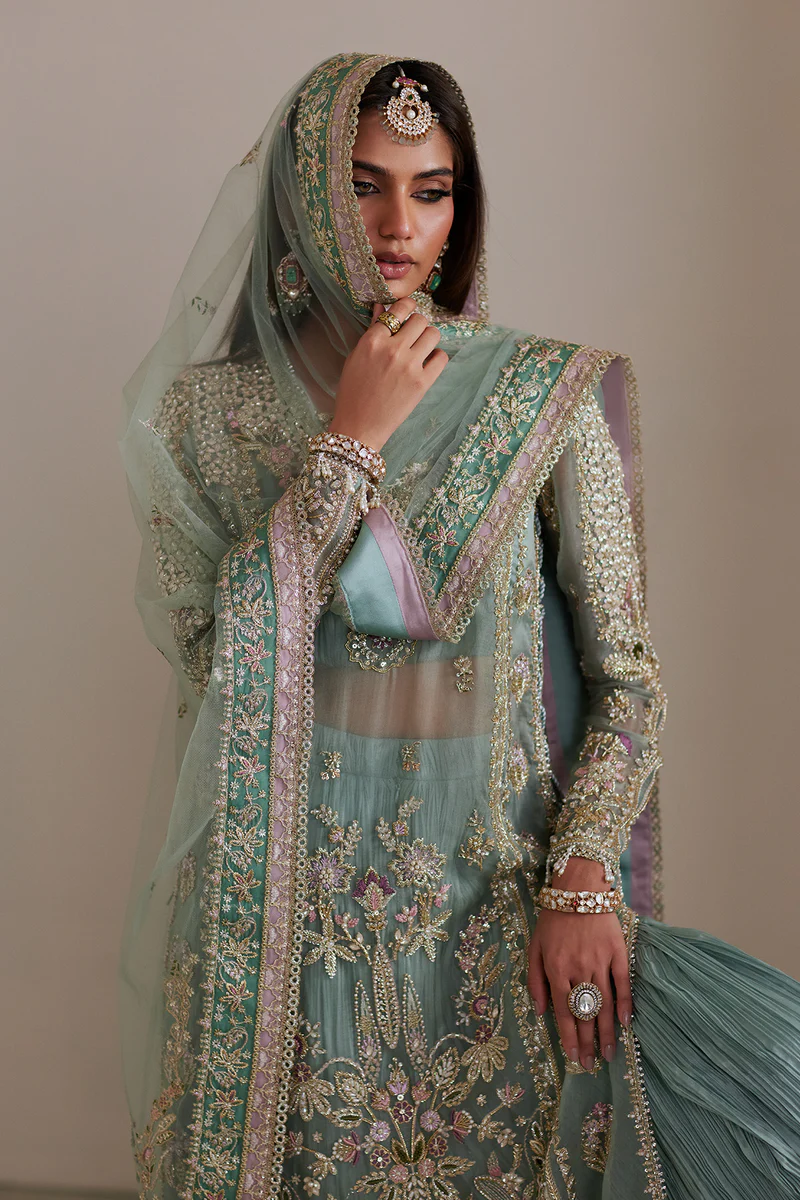 Saad Bin Shahzad Luxury Hand Emblishment Organza Embroidered Collection