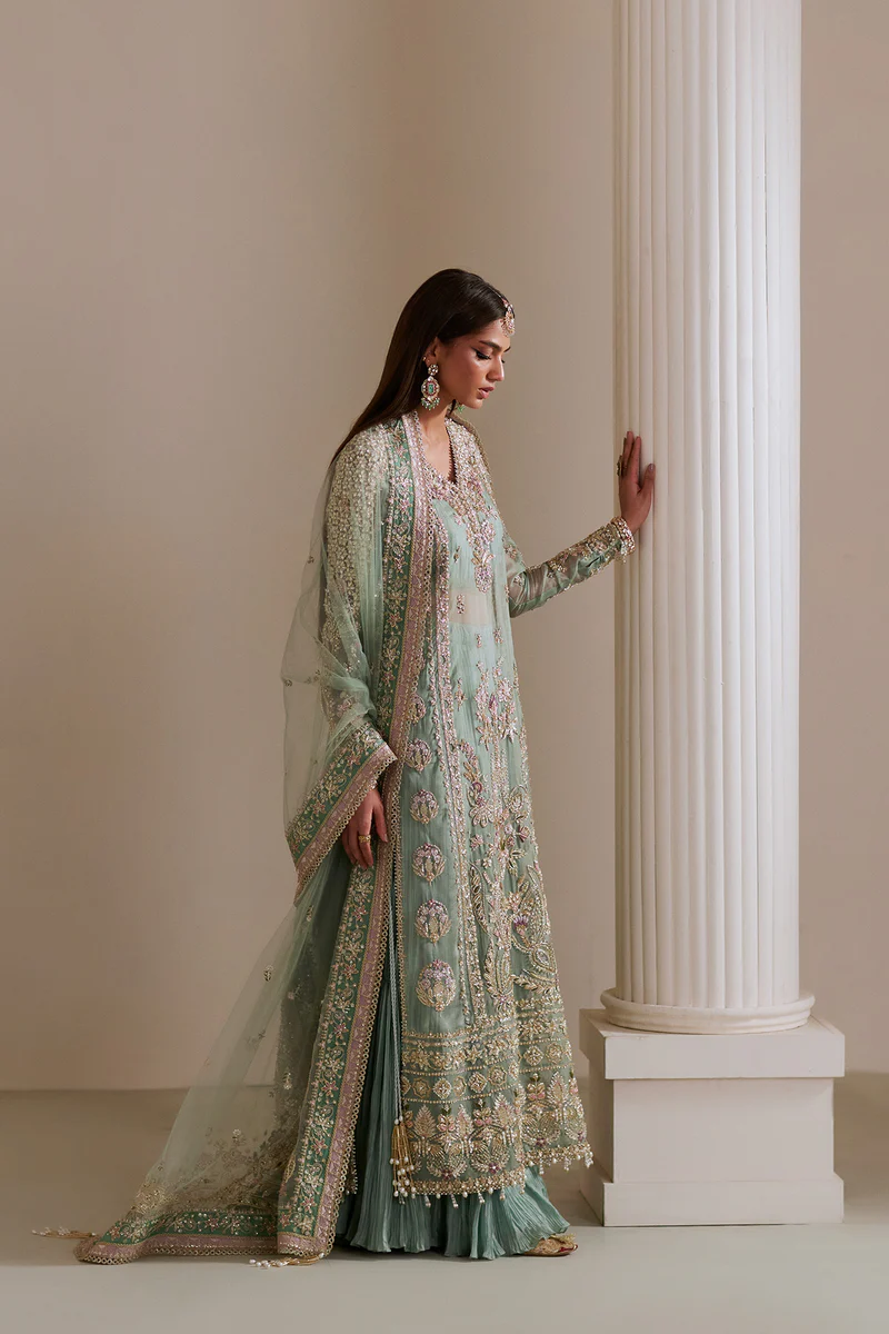 Saad Bin Shahzad Luxury Hand Emblishment Organza Embroidered Collection