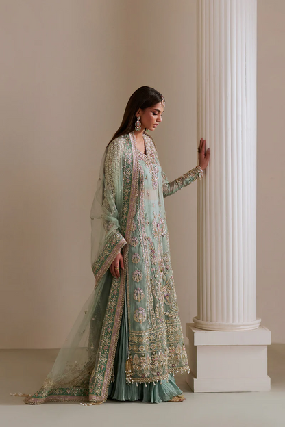 Saad Bin Shahzad Luxury Hand Emblishment Organza Embroidered Collection