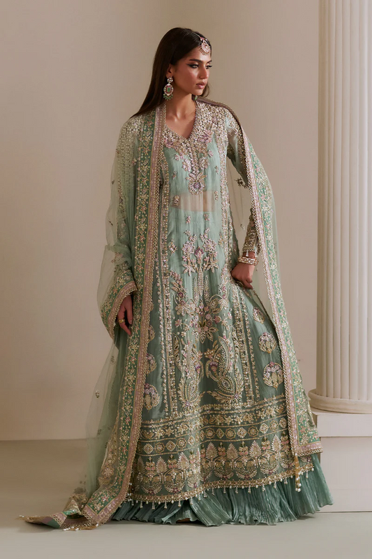 Saad Bin Shahzad Luxury Hand Emblishment Organza Embroidered Collection