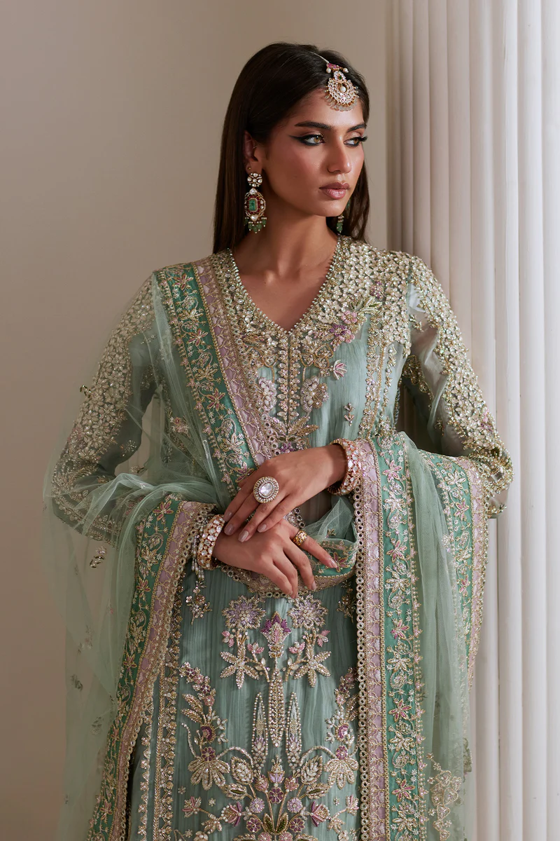 Saad Bin Shahzad Luxury Hand Emblishment Organza Embroidered Collection