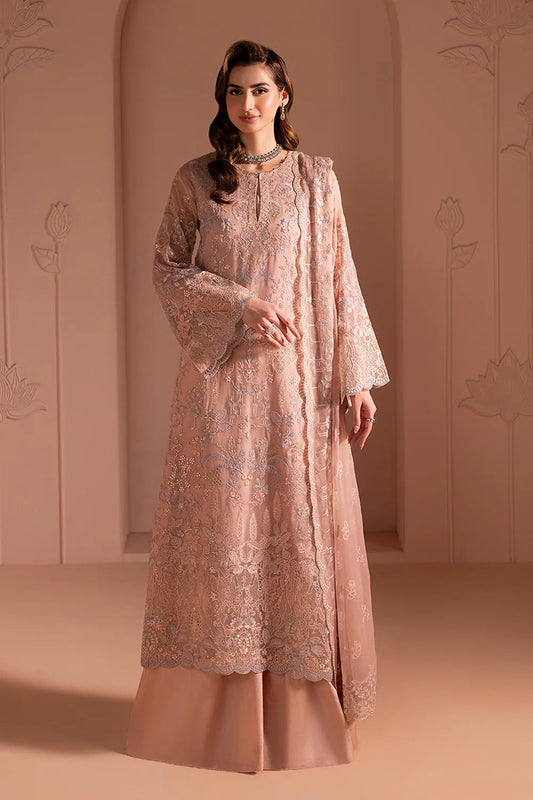 Lavish Premium - Luxury Chiffon Embroidered 3 Piece Unstitched - Blush Petal