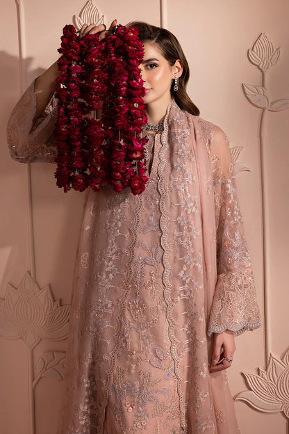 Lavish Premium - Luxury Chiffon Embroidered 3 Piece Unstitched - Blush Petal