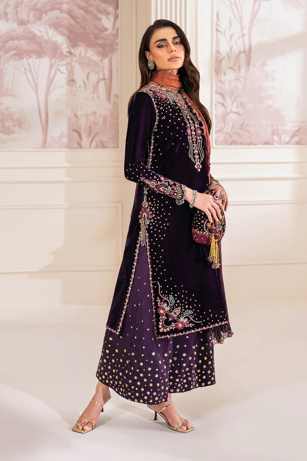 Baroque Luxury Formals Velvet Collection Unstitched