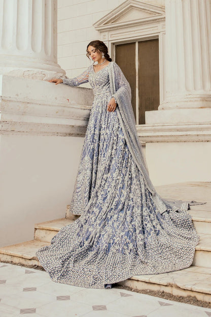 Erum Khan Luxurious Net Embroidered Unstitched 3 Piece Moonlit Majesty