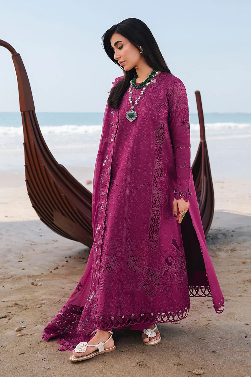 Qalamkar Luxury Lawn Embroidered 3 Piece Unstitched ZARA