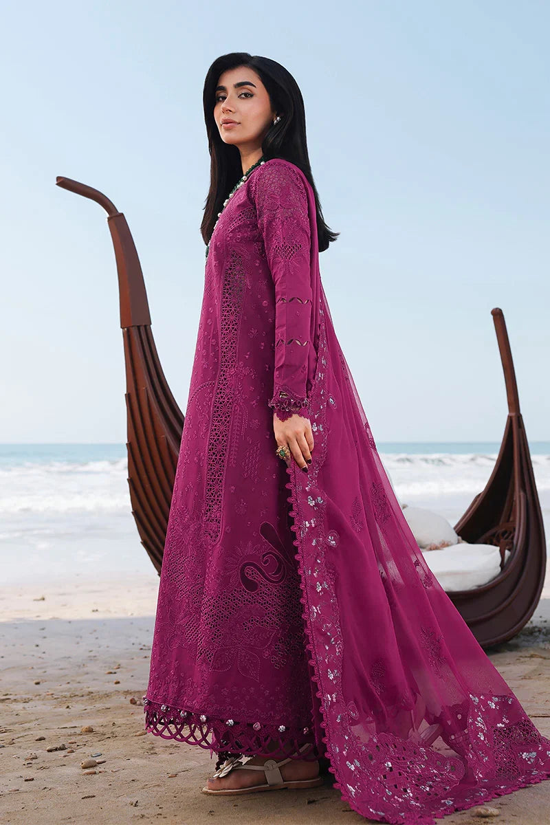 Qalamkar Luxury Lawn Embroidered 3 Piece Unstitched ZARA