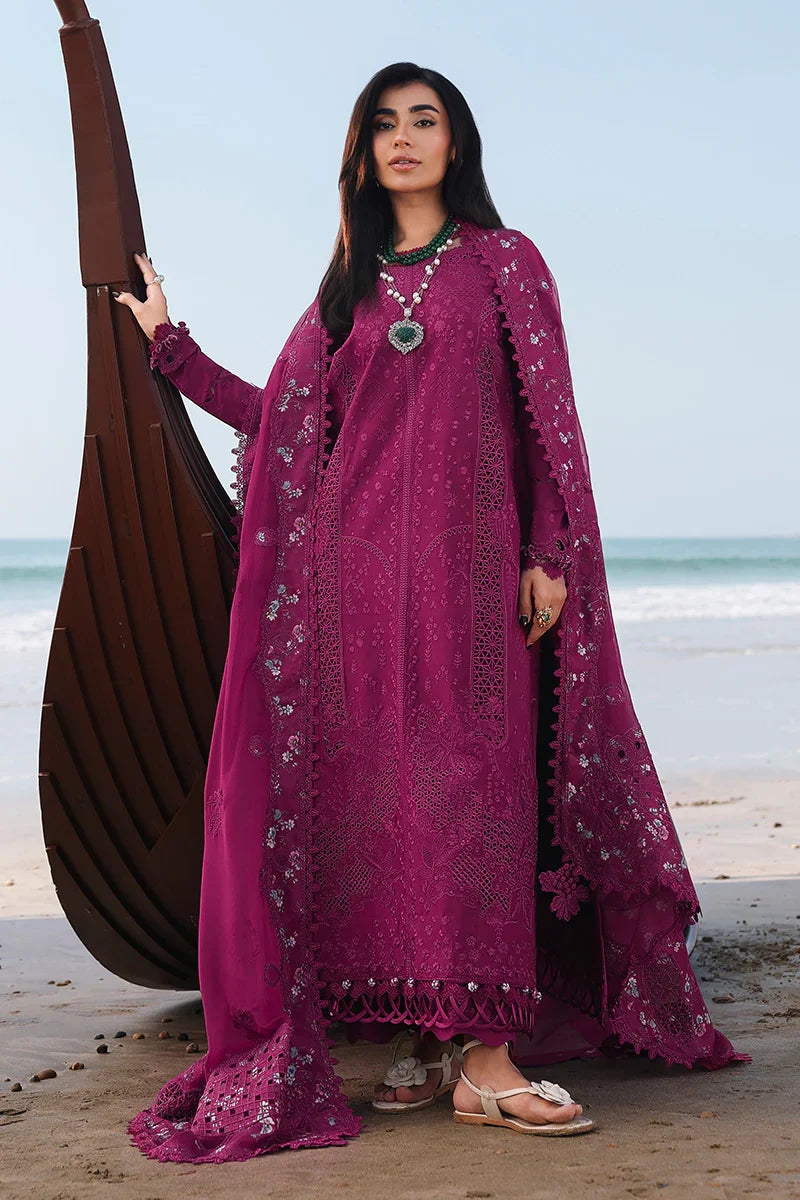 Qalamkar Luxury Lawn Embroidered 3 Piece Unstitched ZARA