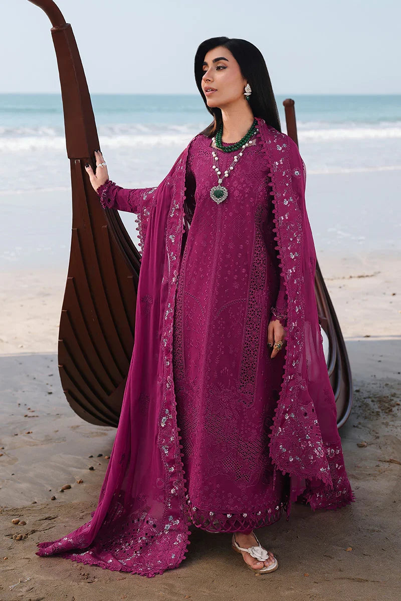 Qalamkar Luxury Lawn Embroidered 3 Piece Unstitched ZARA