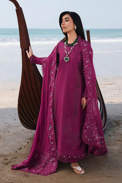 Qalamkar Luxury Lawn Embroidered 3 Piece Unstitched ZARA