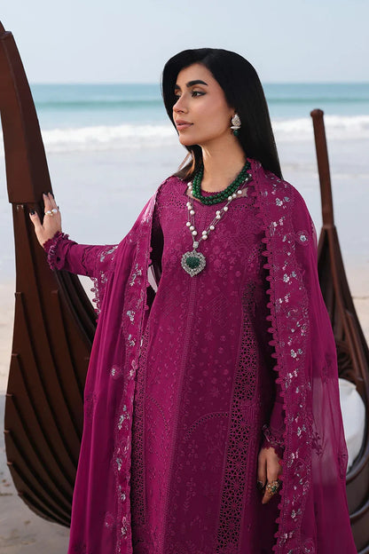 Qalamkar Luxury Lawn Embroidered 3 Piece Unstitched ZARA