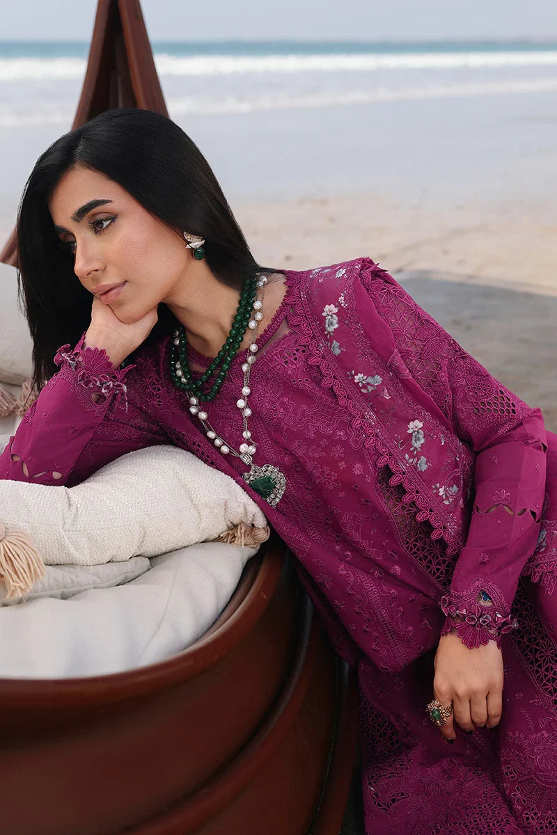 Qalamkar Luxury Lawn Embroidered 3 Piece Unstitched ZARA