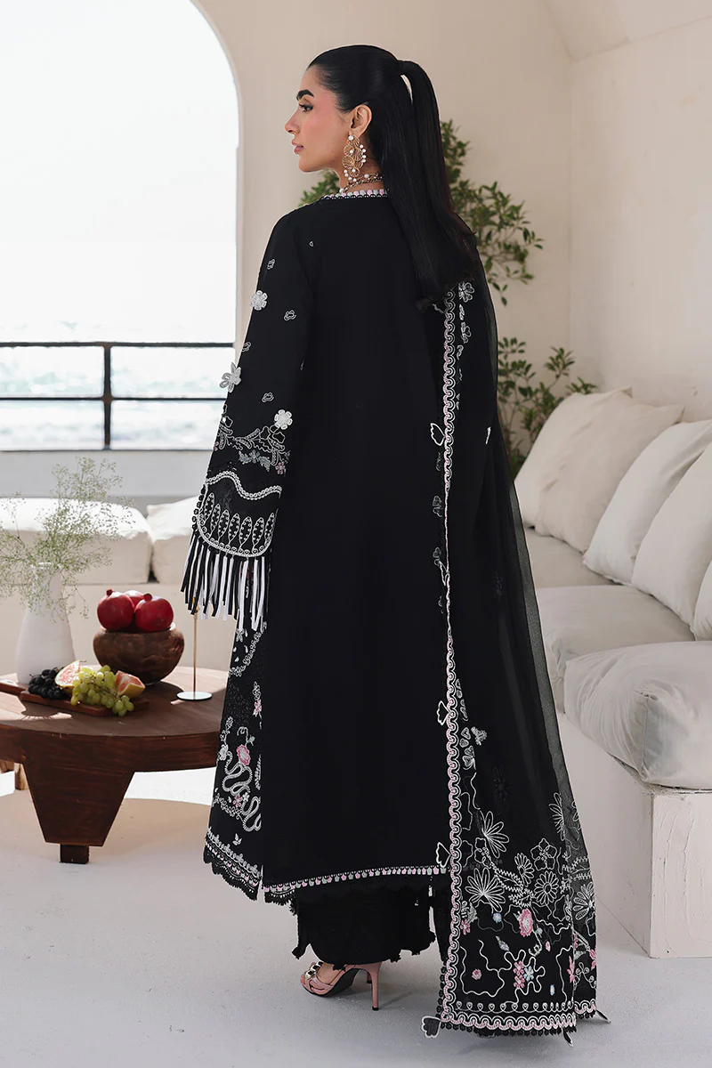 Qalamkar Luxury Lawn 3 Pc Embroidered Suit LIANA Eid Collection