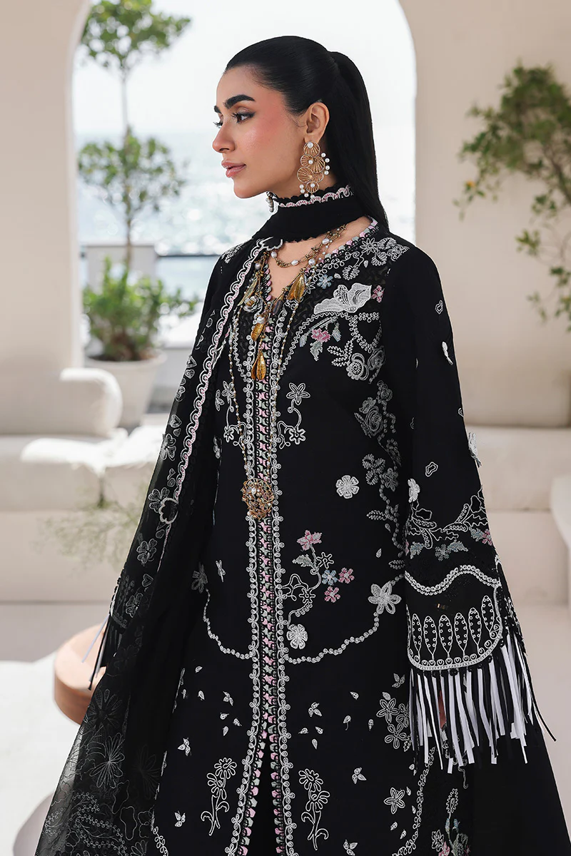 Qalamkar Luxury Lawn 3 Pc Embroidered Suit LIANA Eid Collection