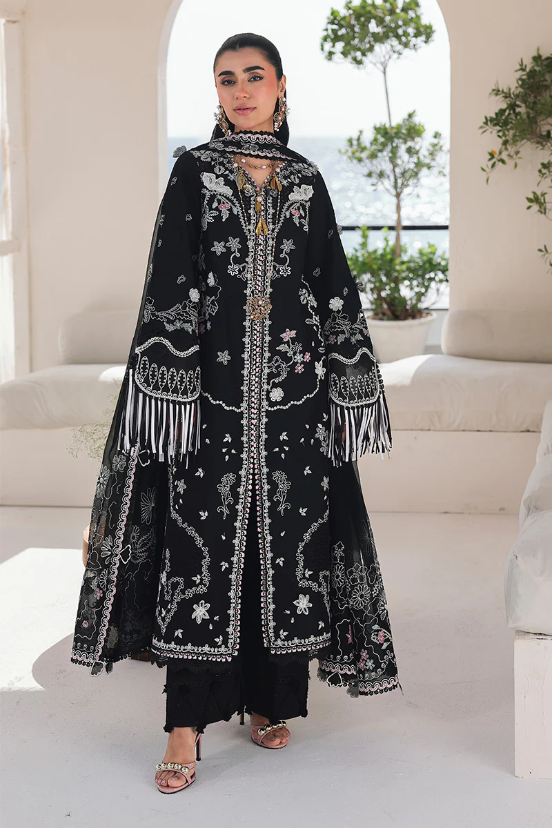 Qalamkar Luxury Lawn 3 Pc Embroidered Suit LIANA Eid Collection