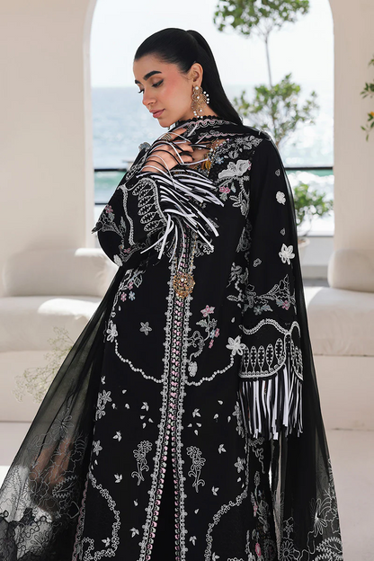 Qalamkar Luxury Lawn 3 Pc Embroidered Suit LIANA Eid Collection