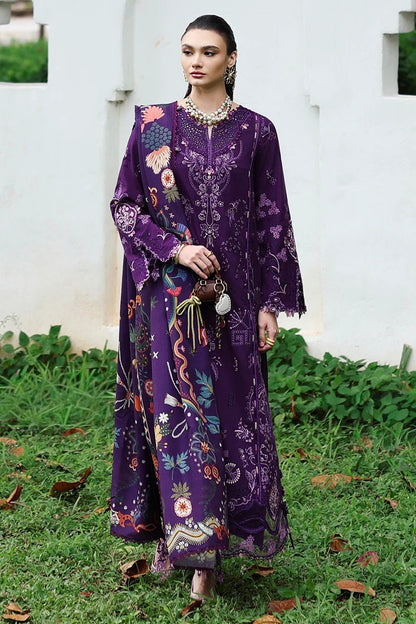 Qalamkar - IRIS | Lawn Embroidered 3 Piece Unstitched