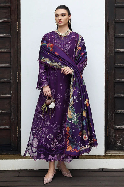 Qalamkar - IRIS | Lawn Embroidered 3 Piece Unstitched