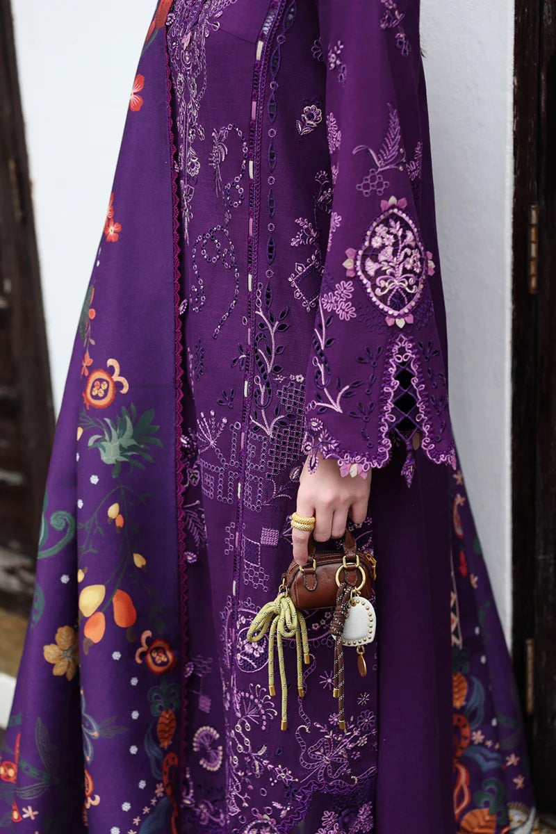 Qalamkar - IRIS | Lawn Embroidered 3 Piece Unstitched