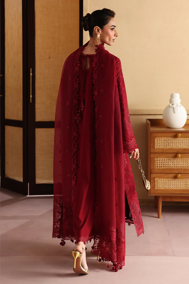 Qalamkar Luxury Lawn Embroidered Unstithced Suit NIRA
