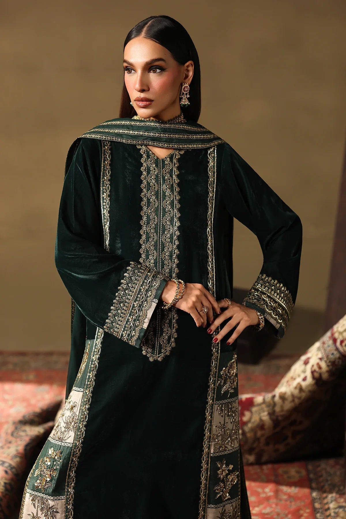 Charizma Signora Unstitched Premium Velvet Collection