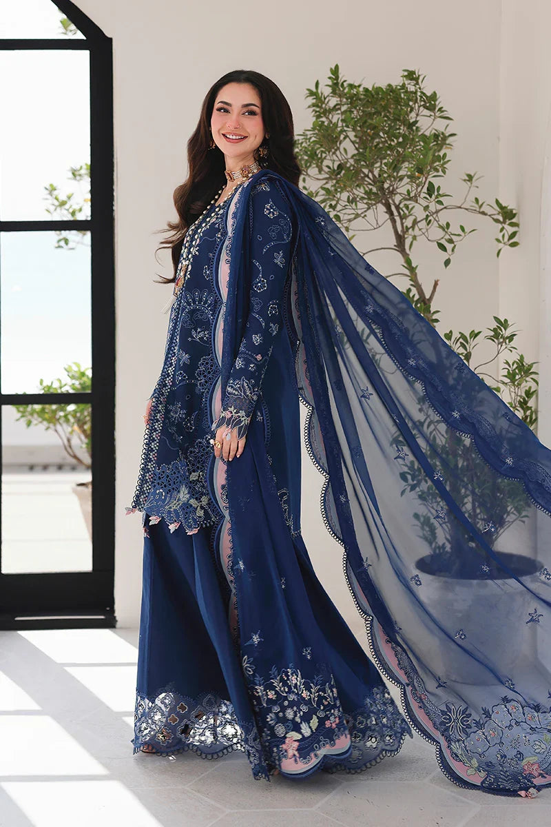 Qalamkar Luxury Lawn Embroidered 3 Piece Unstitched ESMA