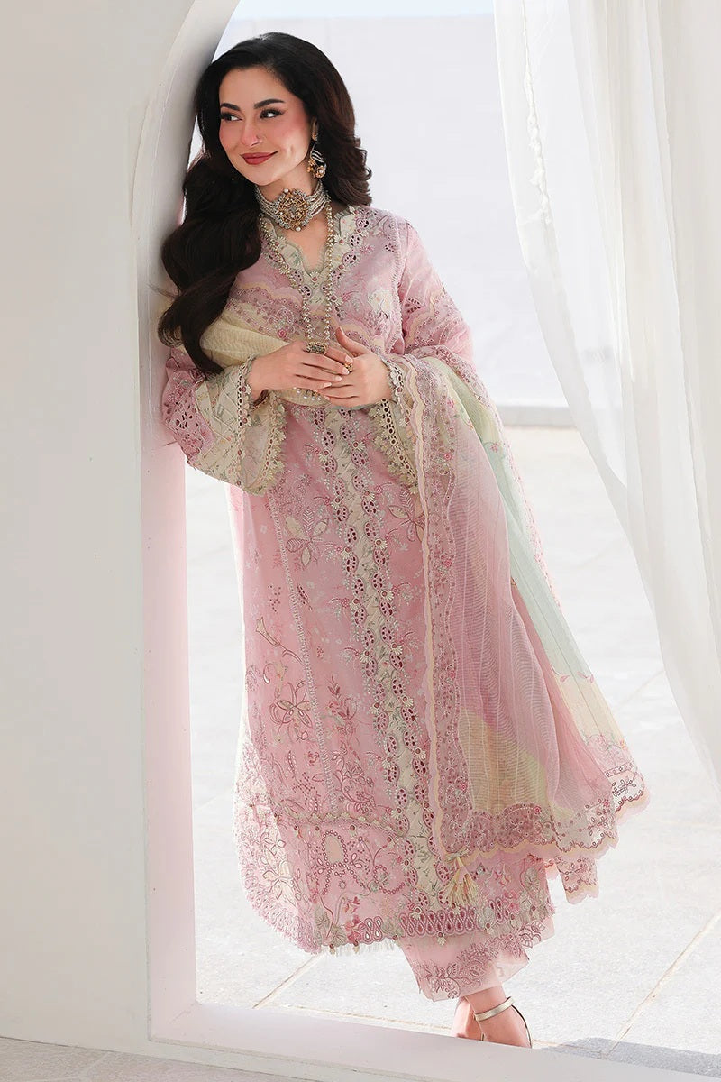 Qalamkar Sahil - Luxury Lawn Embroidered 3 Piece Unstitched - Haniya