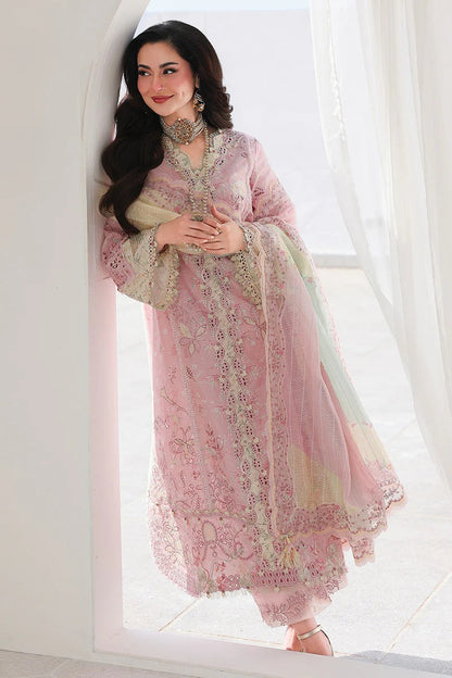 Qalamkar Sahil - Luxury Lawn Embroidered 3 Piece Unstitched - Haniya