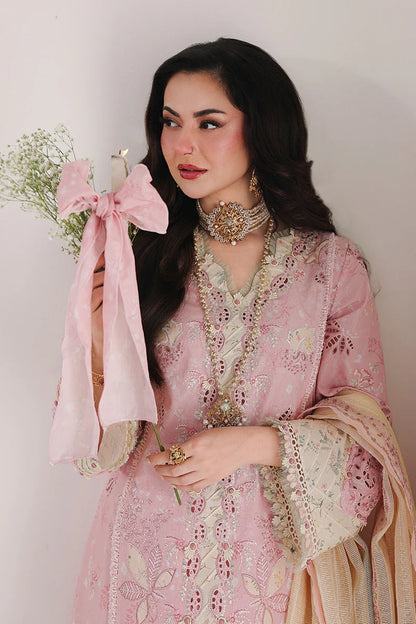 Qalamkar Sahil - Luxury Lawn Embroidered 3 Piece Unstitched - Haniya
