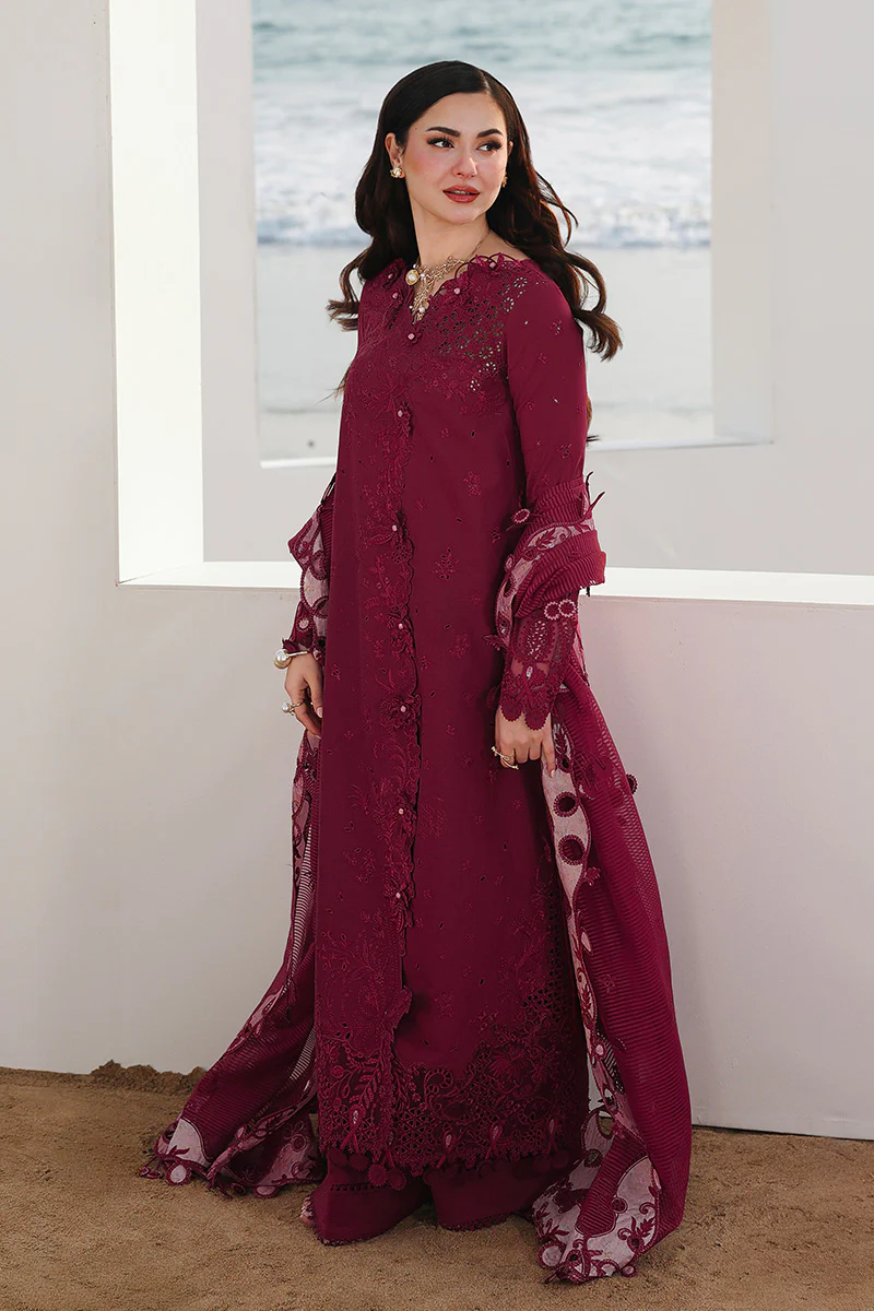 Qalamkar Luxury Lawn Embroidered Collection NELAM
