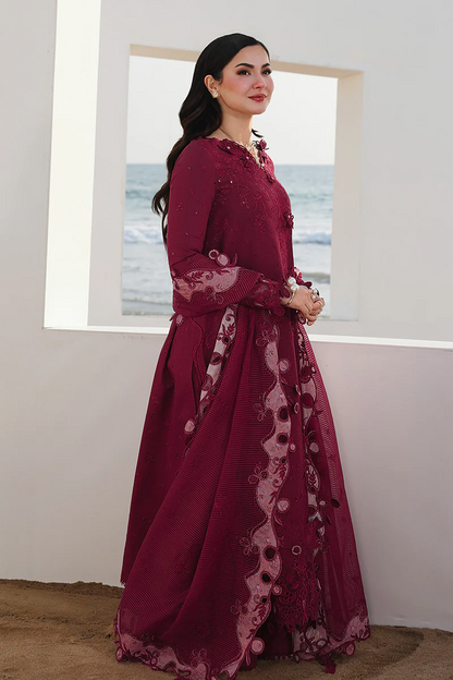 Qalamkar Luxury Lawn Embroidered Collection NELAM