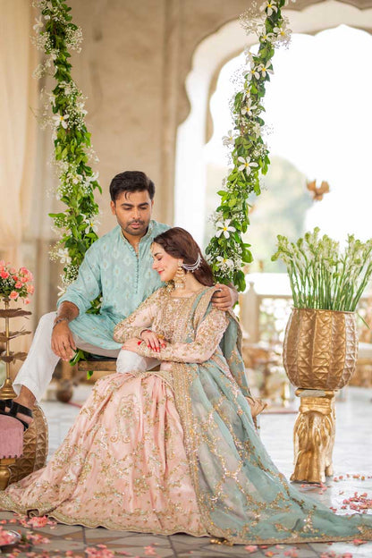 Maha Wajahat Net Embroidered Luxury Wedding Festive Unstitched Collection Mahi
